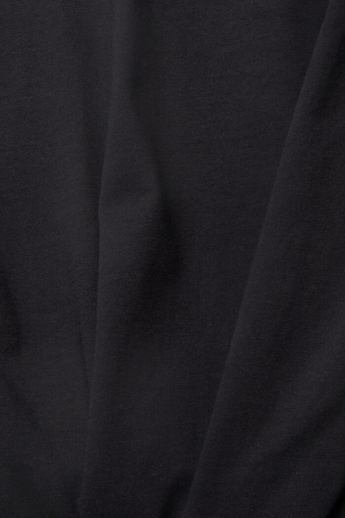T-shirt à imprimé, en jersey, BLACK, detail image number 5