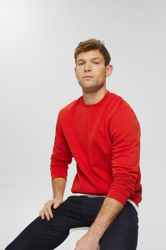 Sweatshirt, RED ORANGE, detail image number 4