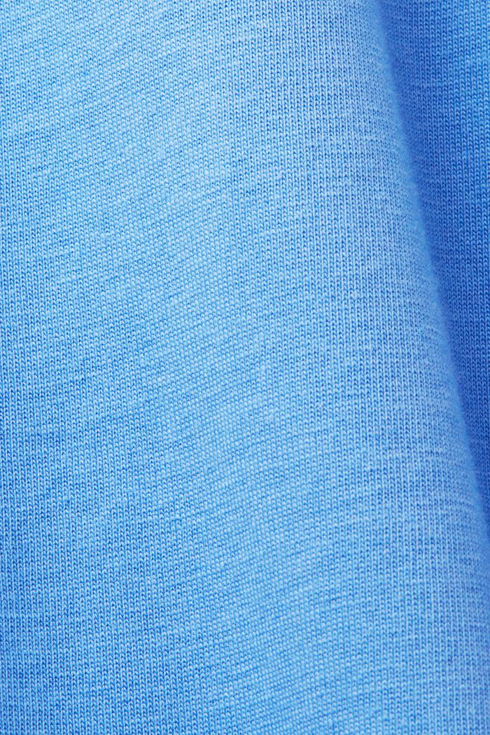 T-shirt met ronde hals, 100% katoen, LIGHT BLUE, detail image number 5