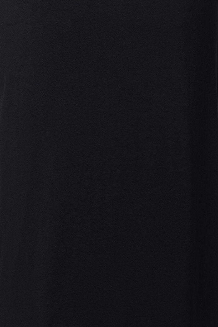 Jersey jurk met strikceintuur, biologisch katoen, BLACK INK, detail image number 3