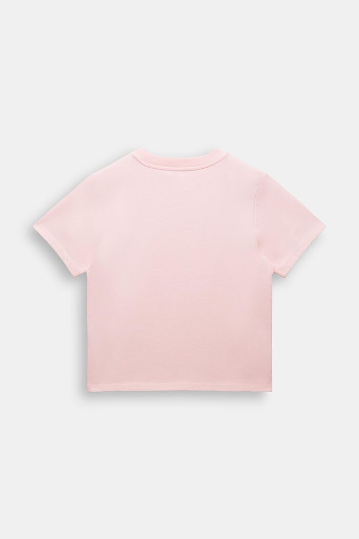 T-shirt en coton à imprimé graphique, PASTEL PINK, detail image number 3