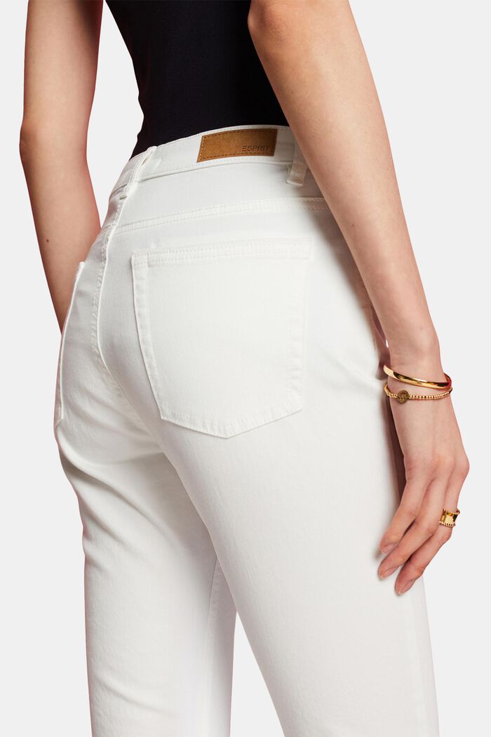 Mid rise capri jeans, WHITE, detail image number 2