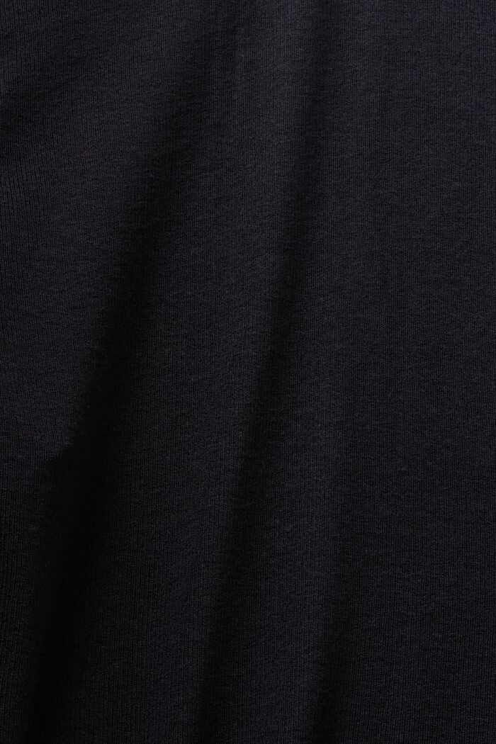 Open gebreid vest, LENZING™ ECOVERO™, BLACK, detail image number 4