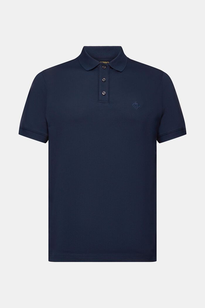 Polo à logo, NAVY, detail image number 6