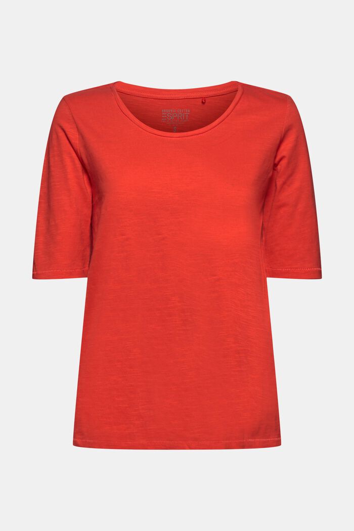 T-shirt 100 % coton biologique, RED, overview