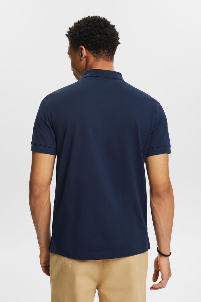 Polo à logo, NAVY, detail image number 2