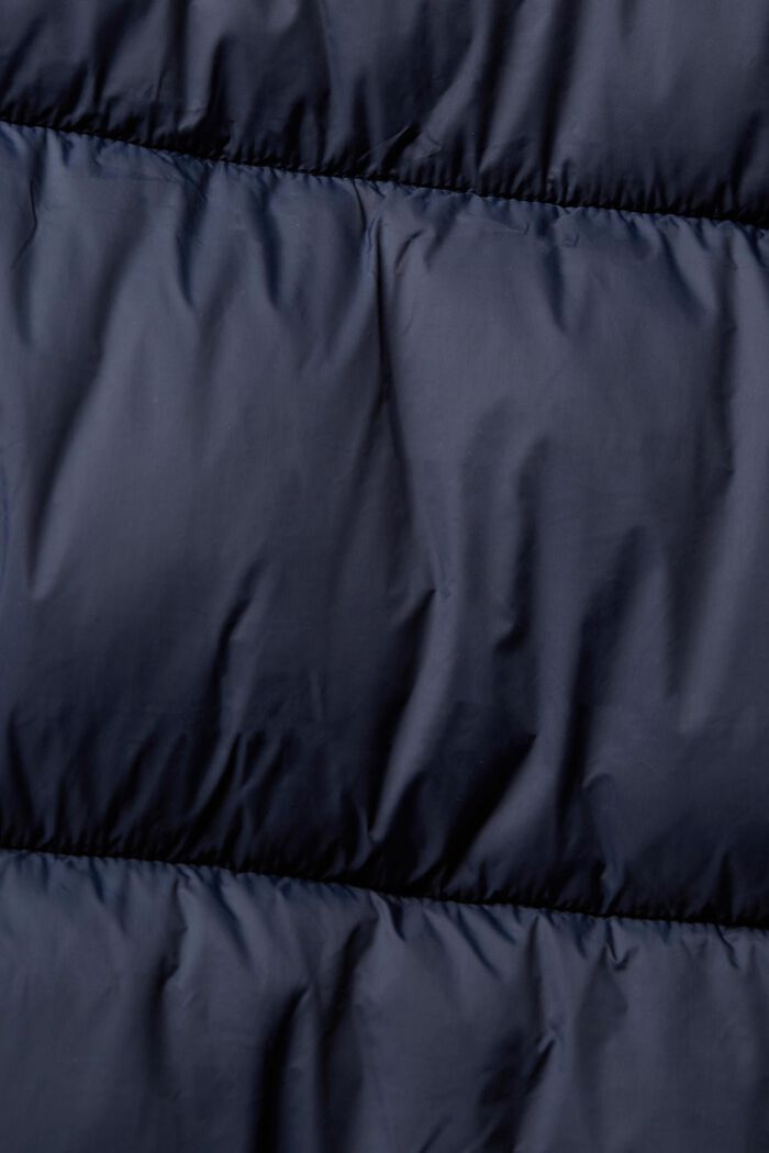 Gewatteerde mantel met neonkleurige details, NAVY, detail image number 5