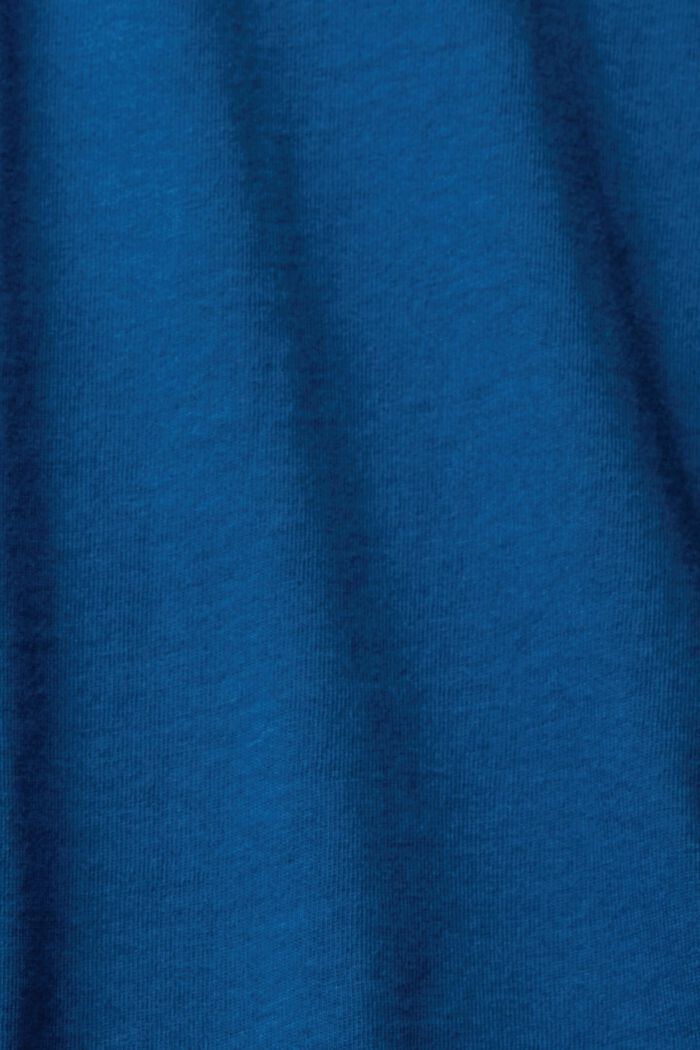 Henley longsleeve, PETROL BLUE, detail image number 1