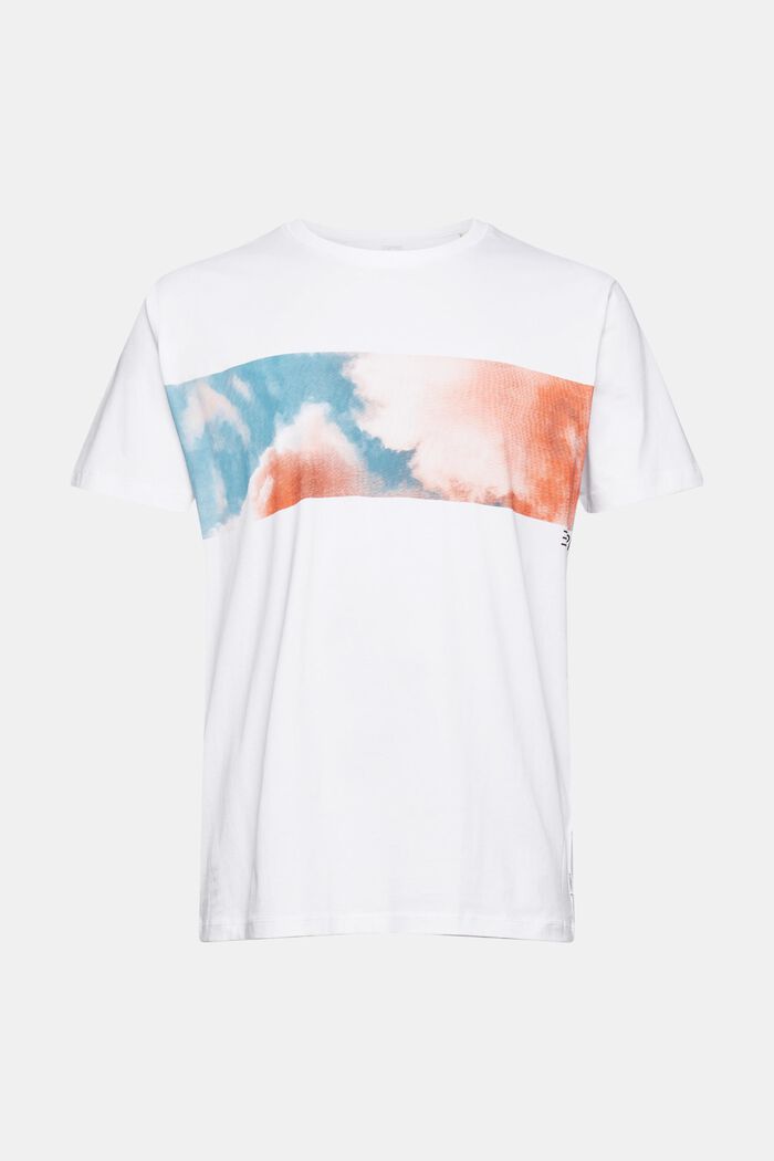 Jersey T-shirt met print, WHITE, overview