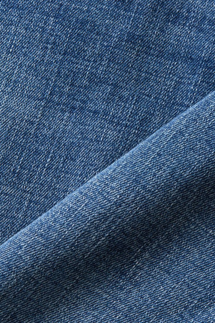 En matière recyclée : le jean stretch de coupe Skinny Fit taille mi-haute, BLUE MEDIUM WASHED, detail image number 5