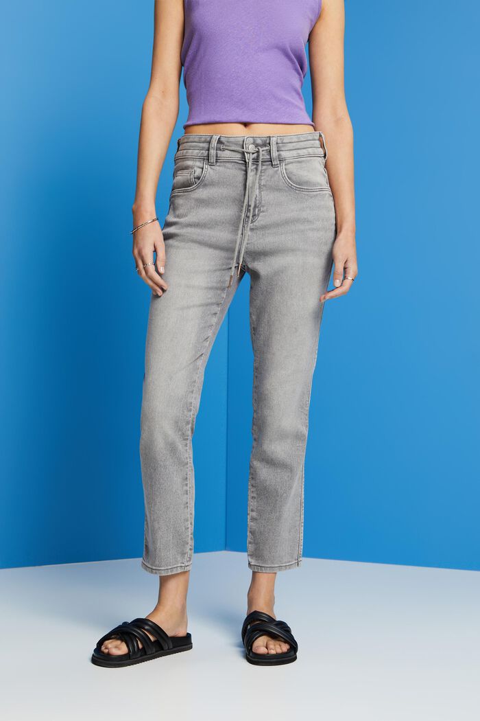 maximaal Smelten Anzai ESPRIT - Boyfriend jeans met tunnelkoord op taillehoogte at our online shop
