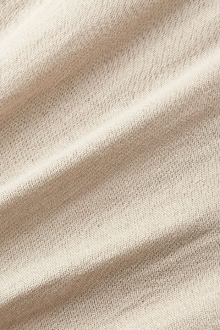 Polo en mélange de coton durable et TENCEL, LIGHT TAUPE, detail image number 5