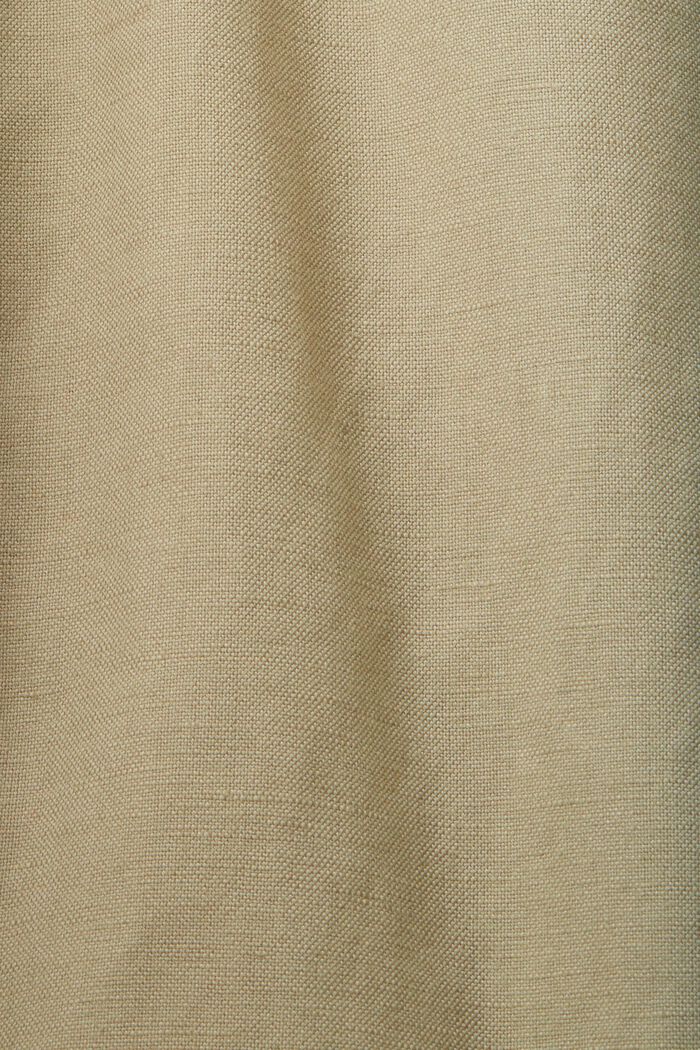 Pantalon en mélange de coton et de lin, LIGHT GREEN, detail image number 4