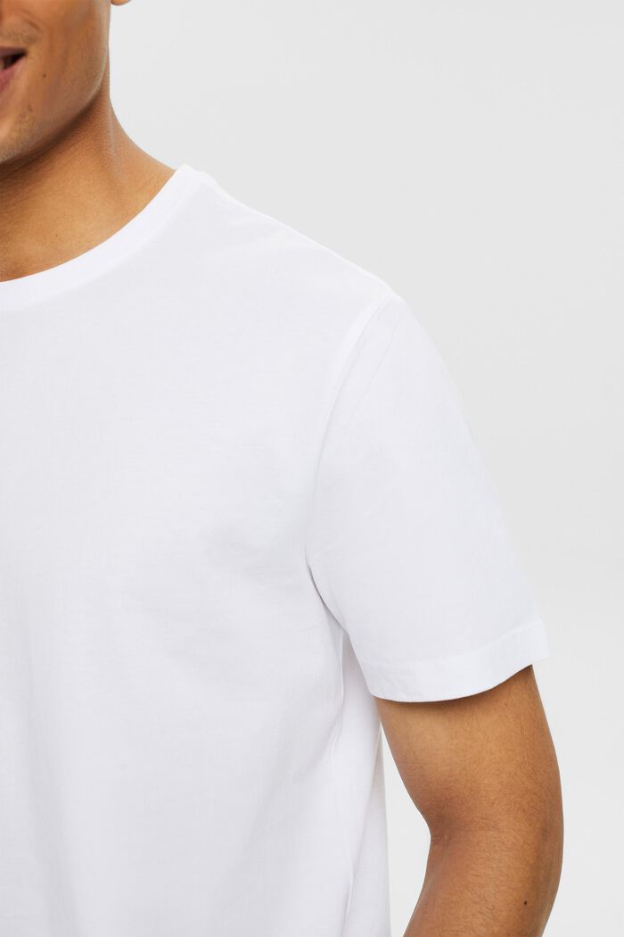 T-shirt à manches courtes et col ras-du-cou, WHITE, detail image number 3