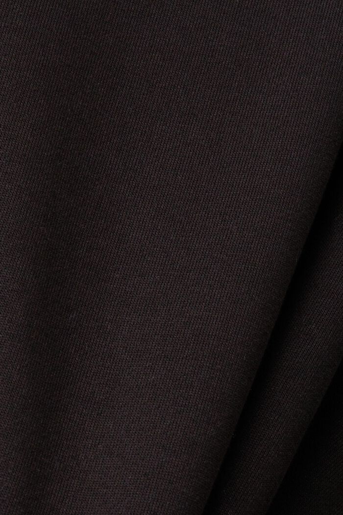 Sweat à capuche court orné d’un logo dauphin, BLACK, detail image number 4