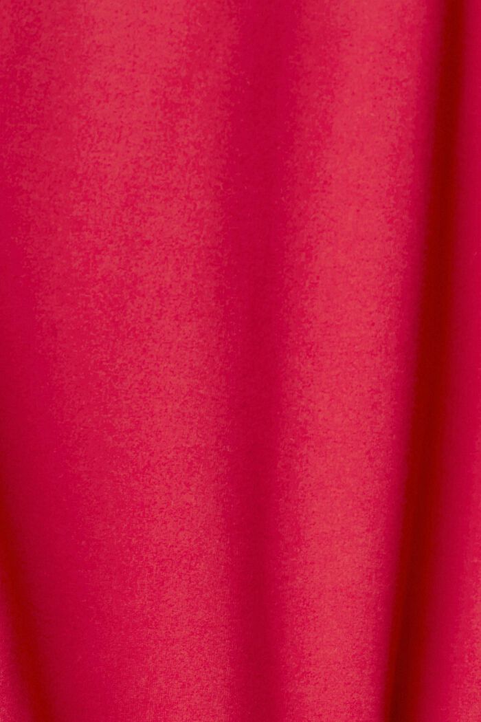 Sweat-shirt à col doté d’un cordon coulissant, CHERRY RED, detail image number 1