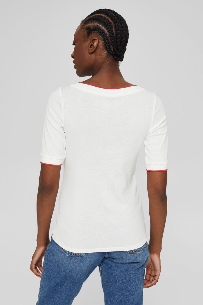 T-shirt van 100% organic cotton, OFF WHITE, detail image number 3