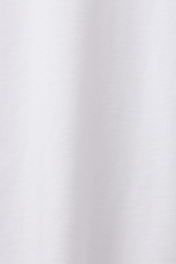 Jersey longsleeve, 100% katoen, WHITE, detail image number 6