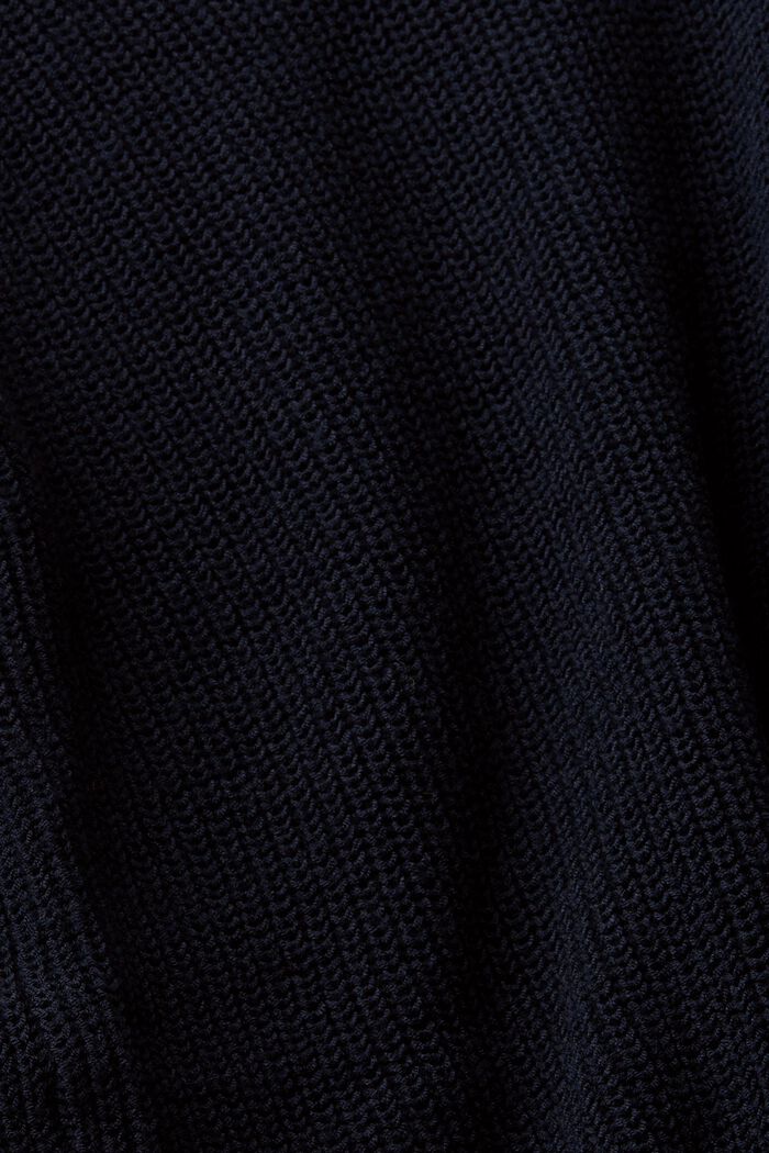 Gebreide trui met opstaande kraag, NAVY, detail image number 5