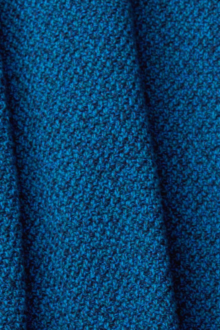 Sweat à capuche tricoté bicolore, NAVY, detail image number 5