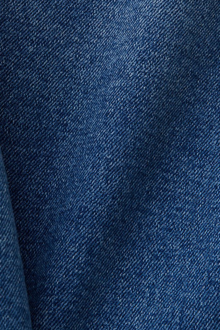 Short en jean décontracté de coupe Slim Fit, BLUE DARK WASHED, detail image number 5
