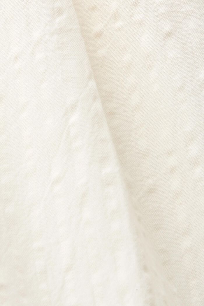 Gelaagde maxi-jurk met knopen aan de voorkant, WHITE, detail image number 5