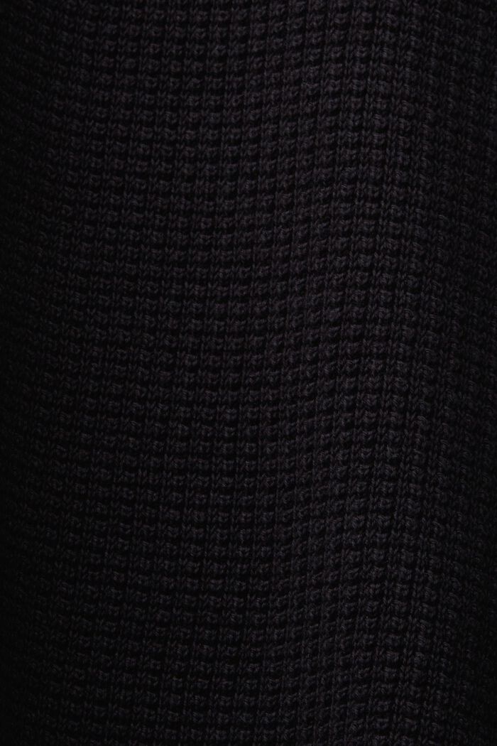 Schipperstrui van 100% pima katoen, BLACK, detail image number 5