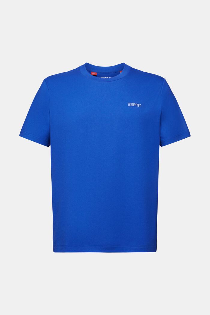 Uniseks T-shirt met logo, BRIGHT BLUE, detail image number 7