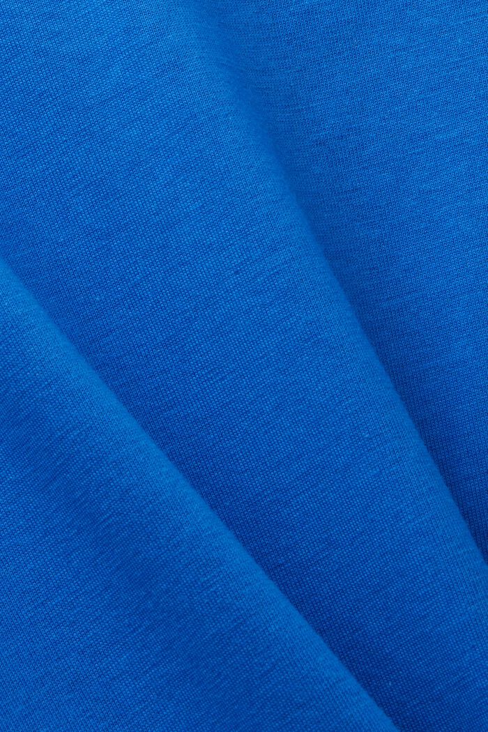 T-shirt CURVY à imprimé sur le devant, 100 % coton, BRIGHT BLUE, detail image number 4
