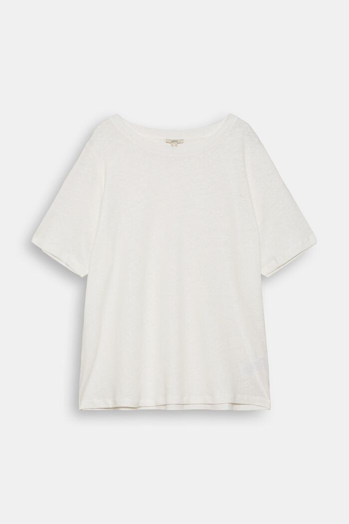 CURVY met linnen: basic T-shirt
