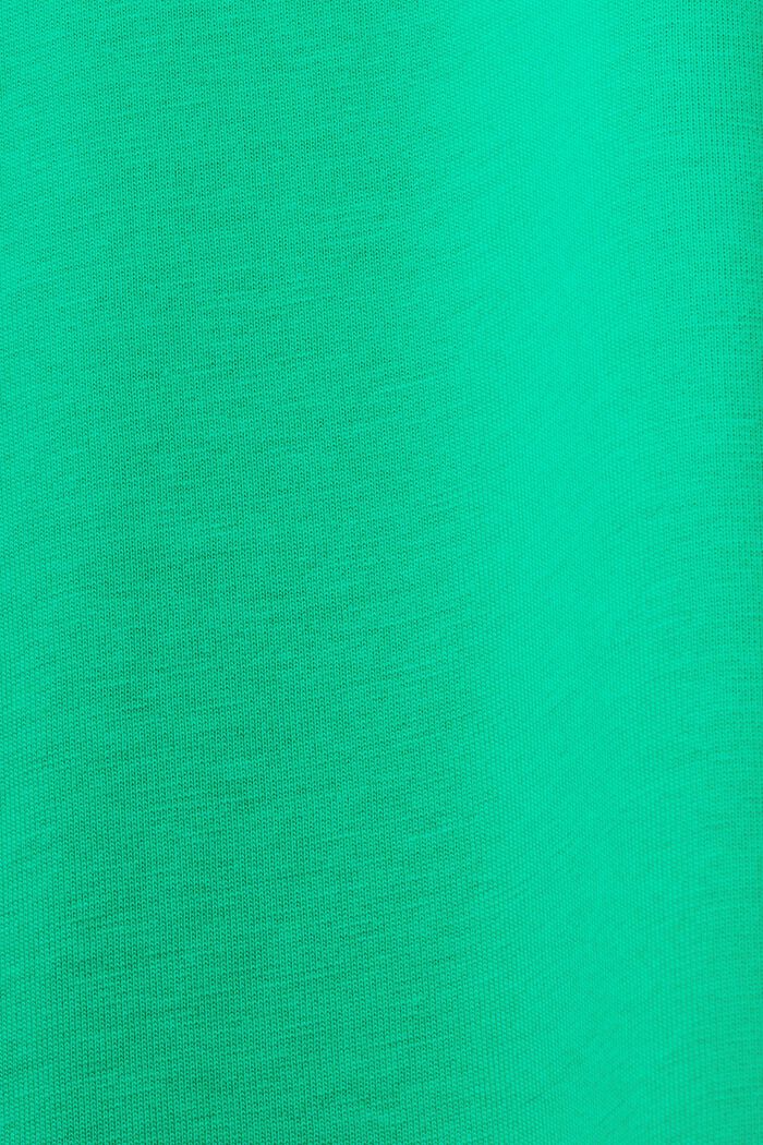 T-shirt van pima katoen-jersey met ronde hals, GREEN, detail image number 6