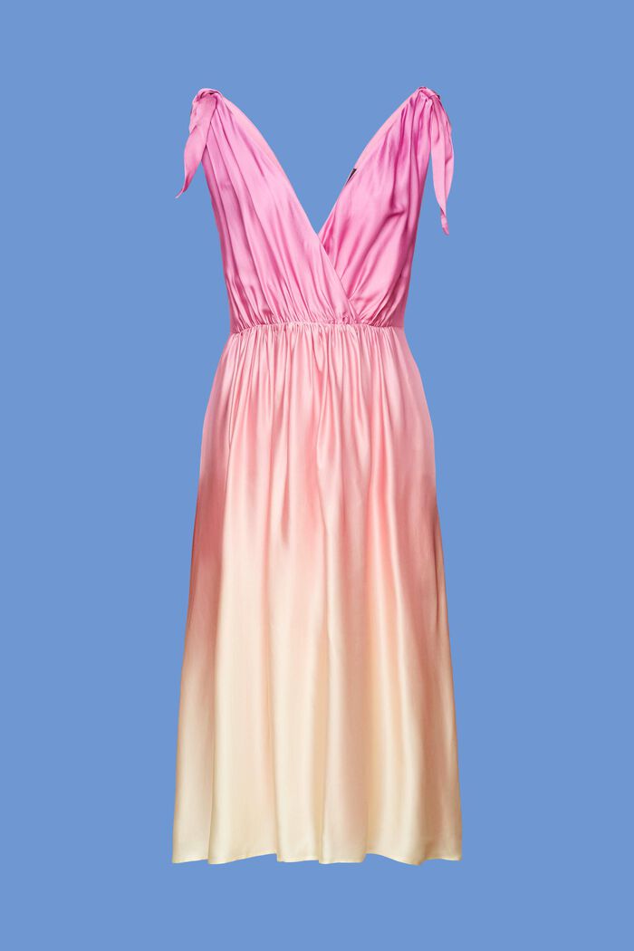 Midi-jurk met motief, PASTEL YELLOW, detail image number 7