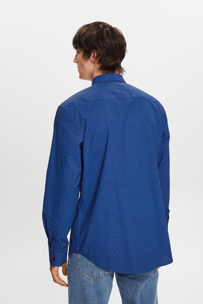 Chemise à col boutonné et motif, 100 % coton, BRIGHT BLUE, detail image number 3