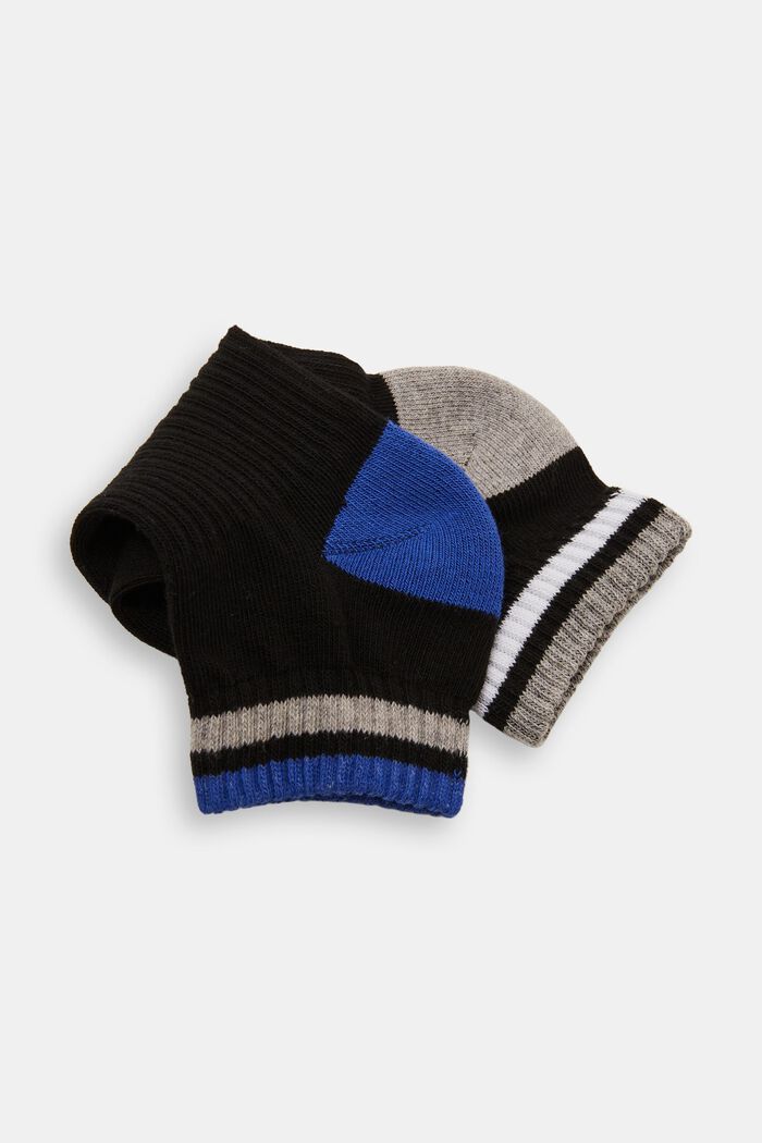 Lot de 2 chaussettes de sport aux touches colorées, BLUE/GREY, detail image number 1