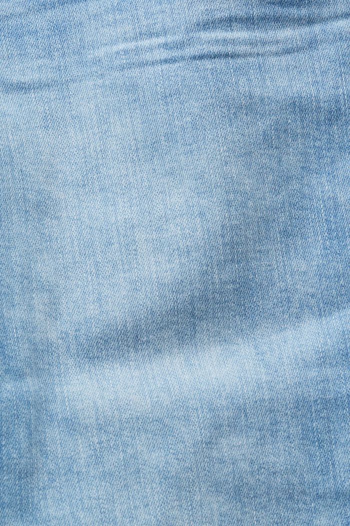 Jean corsaire en coton biologique, BLUE LIGHT WASHED, detail image number 5