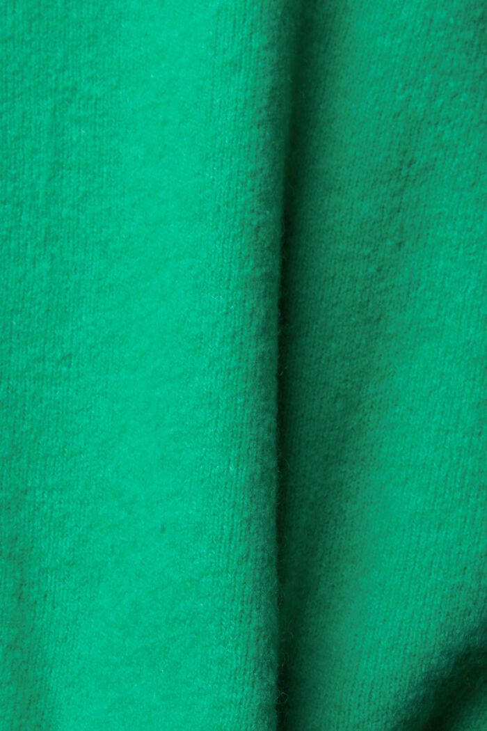 Trui met V-hals van een wolmix, LIGHT GREEN, detail image number 6