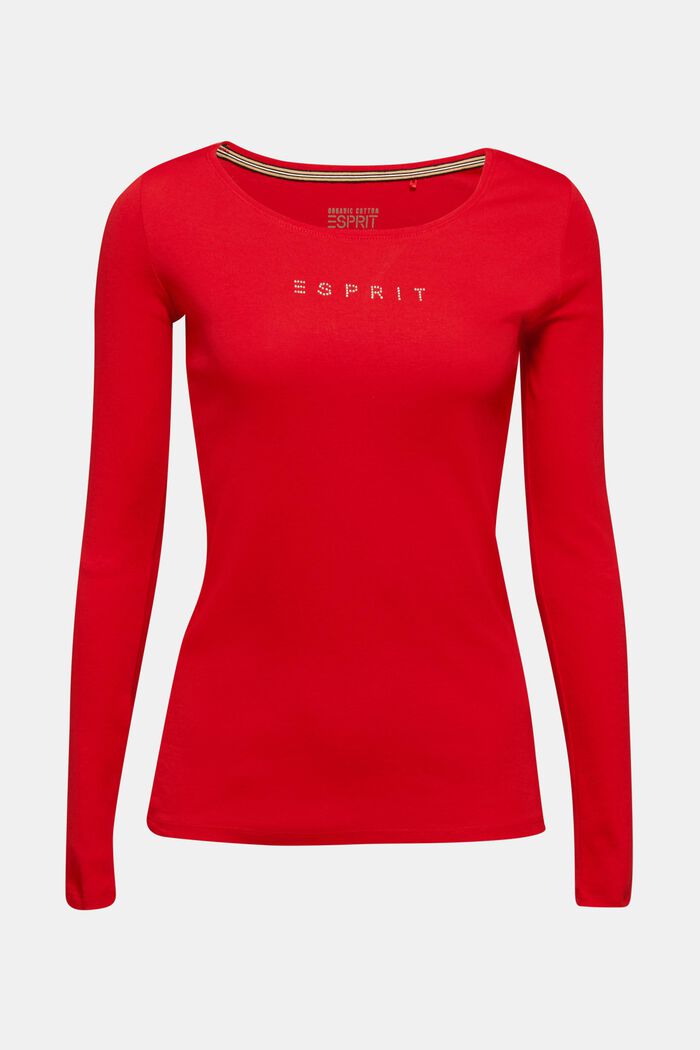 T-shirt 100 % coton bio, RED, detail image number 0