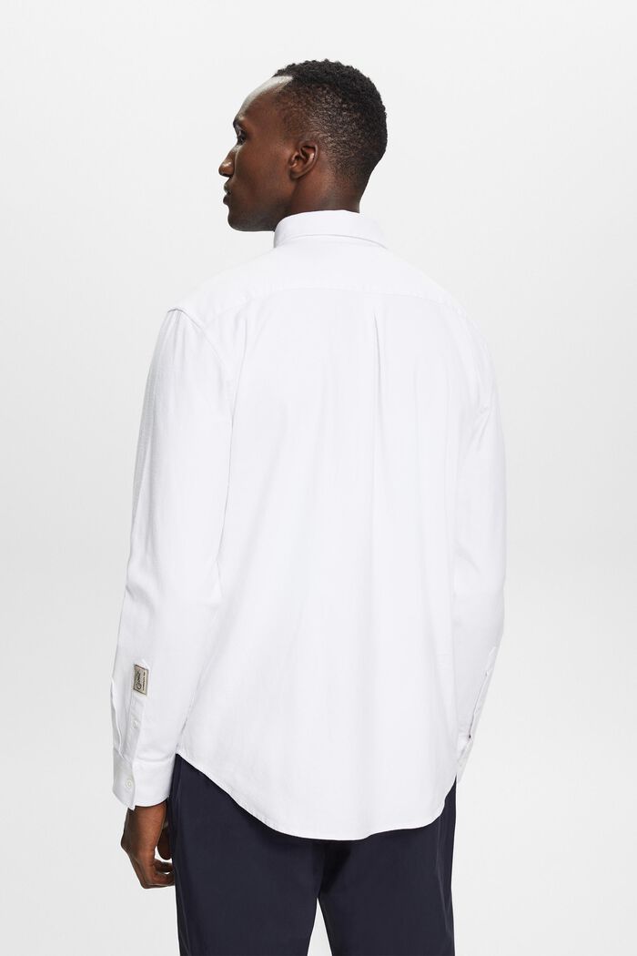 Twill regular fit-overhemd, WHITE, detail image number 4