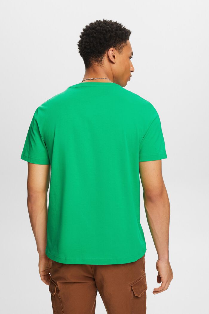 T-shirt met korte mouwen en ronde hals, GREEN, detail image number 2