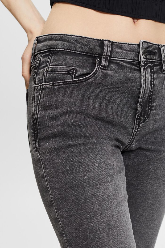 Slim fit-jeans met stretch, BLACK MEDIUM WASHED, detail image number 4