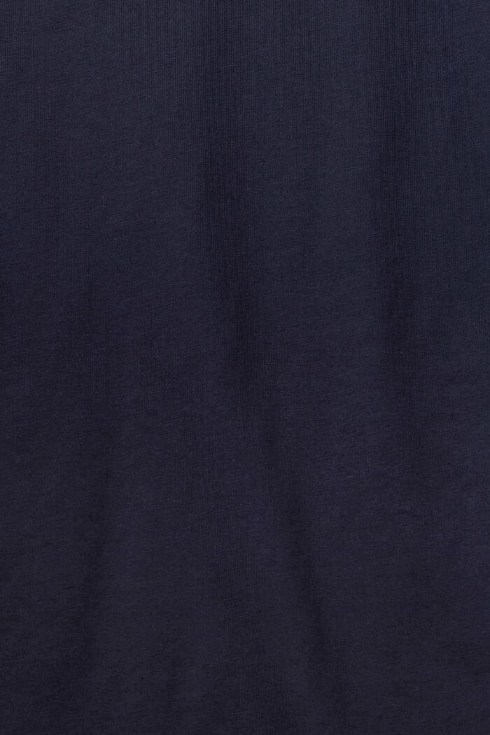 Jersey longsleeve, 100% katoen, NAVY, detail image number 1
