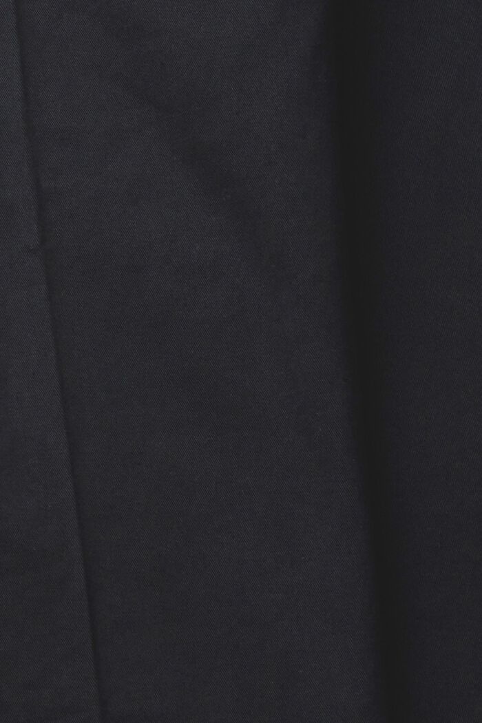 Stretchchino van katoen, BLACK, detail image number 1