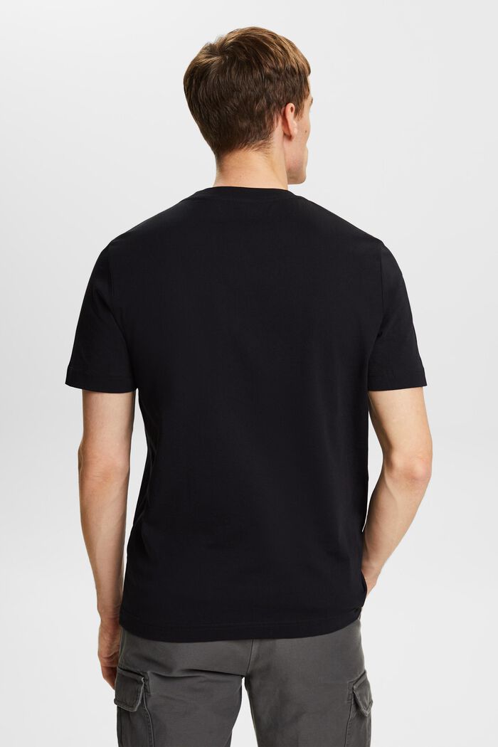 T-shirt en jersey de coton animé d’un logo, BLACK, detail image number 3