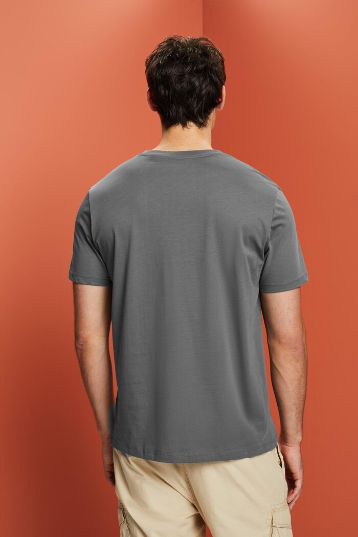 Jersey T-shirt, 100% katoen, DARK GREY, detail image number 3