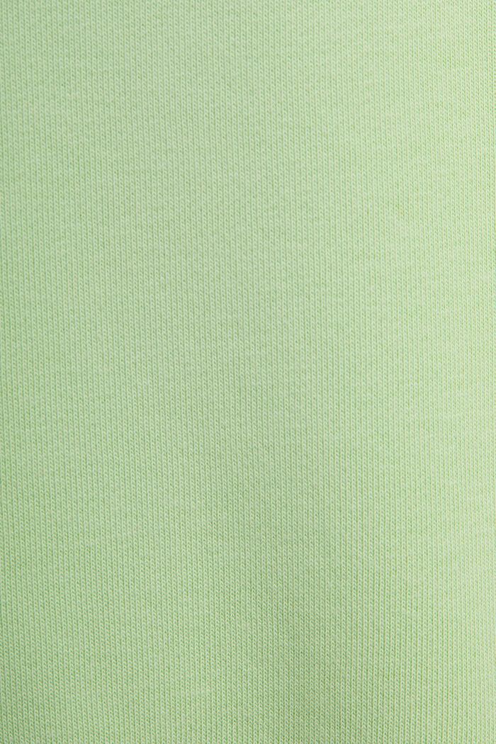 Sweat-shirt unisexe en maille polaire de coton orné d’un logo, LIGHT GREEN, detail image number 4