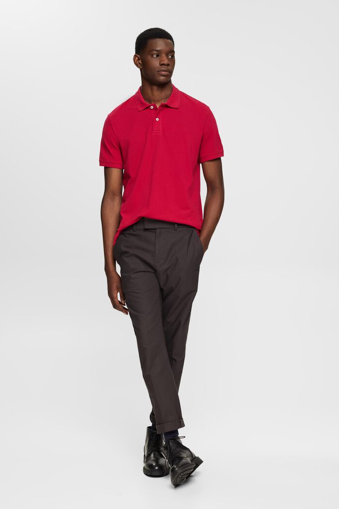 Polo coupe Slim Fit, DARK PINK, detail image number 4