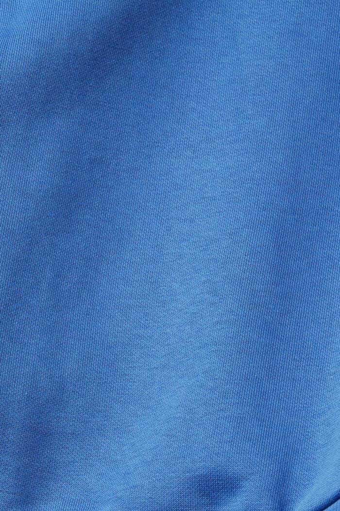 Sweat à capuche zippé de coupe courte, BLUE, detail image number 4