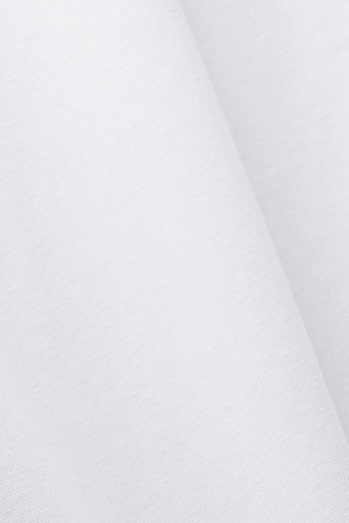 T-shirt en jersey orné de coutures contrastantes, WHITE, detail image number 5