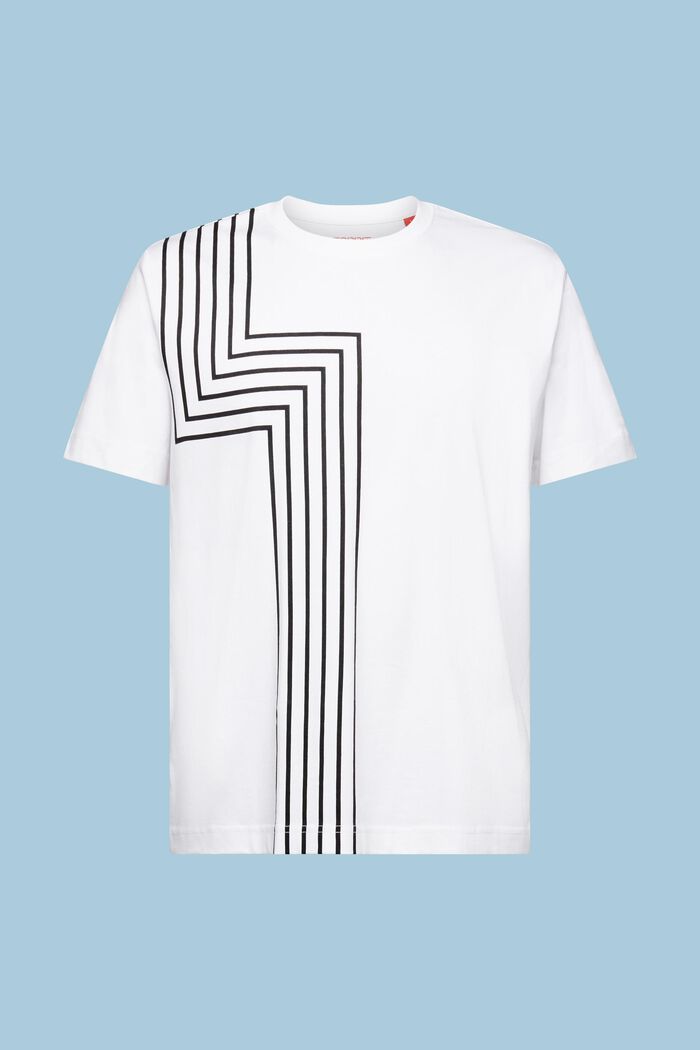 T-shirt met print, WHITE, detail image number 6