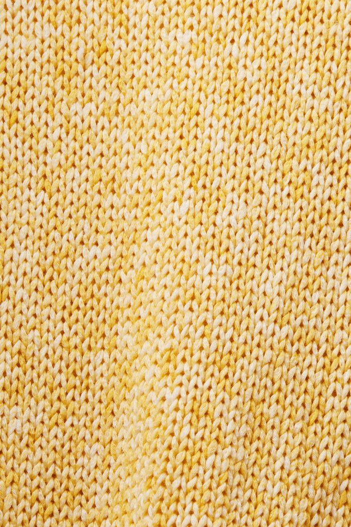 Gemêleerde mouwloze trui, SUNFLOWER YELLOW, detail image number 4